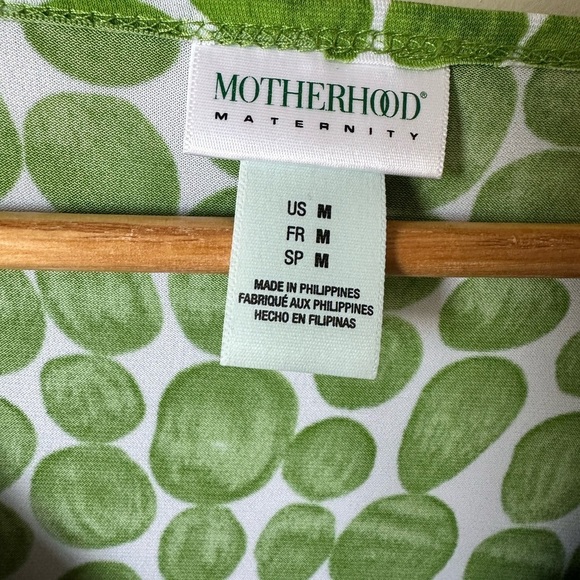 Motherhood Maternity Babydoll Green Dress Size Medium - Picture 4 of 4